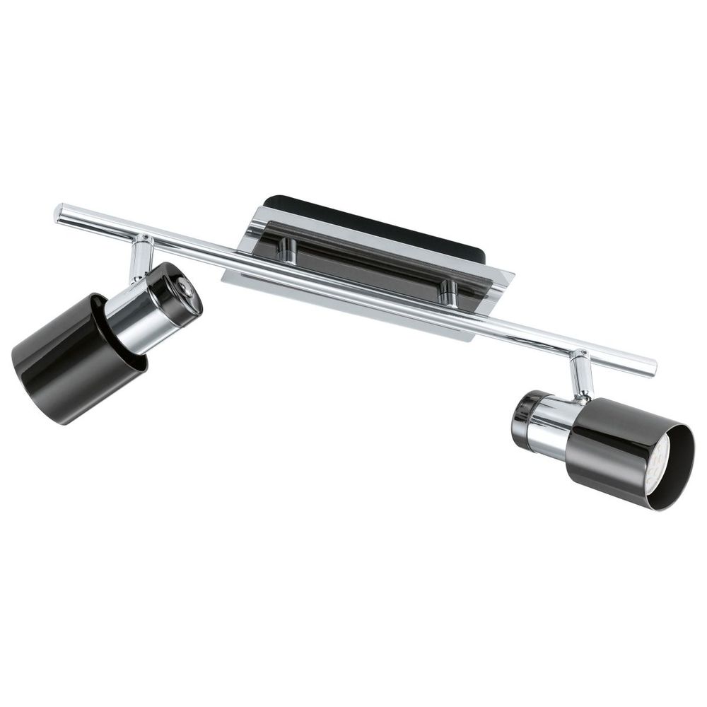 Eglo Davida 1 Reflektor sa 2 LED Svjetla, GU10, 2x5W, 2x400lm, Krom/Crna slika 1