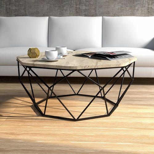 Diamond - Travertine Travertine Coffee Table slika 2