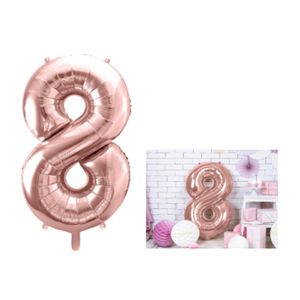 FB1M-8-019R Folijski balon 8 Ružičasto Zlato 86cm