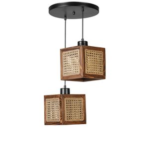 Kumsal 2 Li Tepsili Ceviz Rattan Avize Rattan
Walnut Chandelier