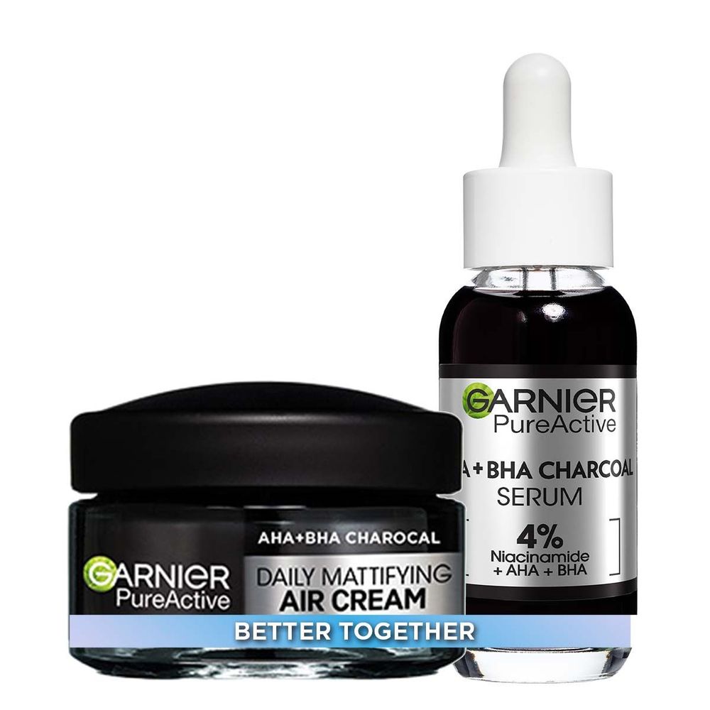 Garnier Pure Active Set krema za lice + serum za lice slika 1