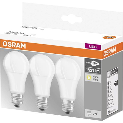 OSRAM 4058075819412 LED Energetska učinkovitost 2021 F (A - G) E27 oblik kruške 13 W = 100 W toplo bijela (Ø x D) 60 mm x 118 mm  3 St. slika 2