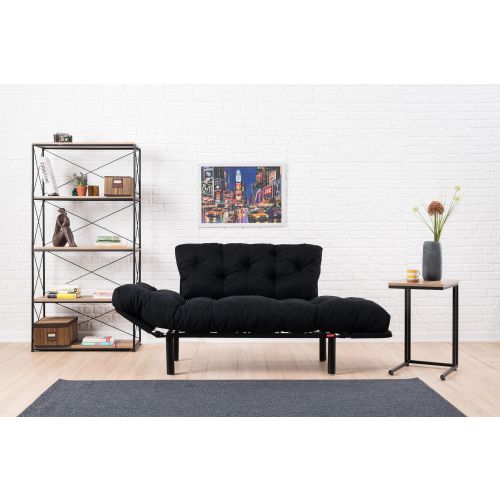 Atelier Del Sofa Dvosjed na razvlačenje NITTA crna, Nitta - Black slika 9