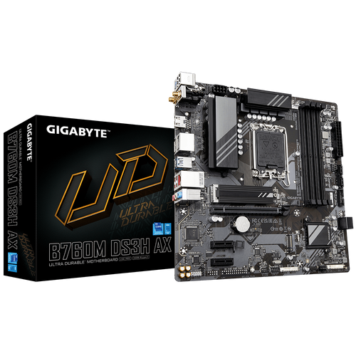 GIGABYTE B760M DS3H AX mATX matična ploča s podrškom za DDR5 i WiFi 6E slika 1