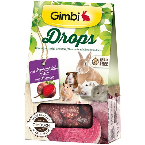 Gimborn Gimbi Drops Poslastica s Ciklom za glodavce i kuniće, 50 g slika 1