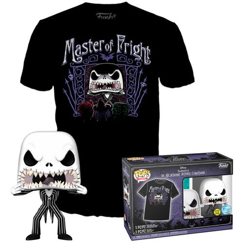 Set figure POP &#38; Tee Nightmare Before Christmas Jack Skellington Exclusive size XL slika 1