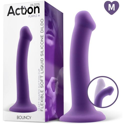 Action Bouncy Liquid Silicone Dildo 18cm slika 6