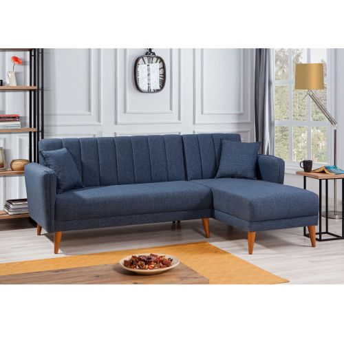 Atelier Del Sofa Aqua Köşe Desni - Tamno Plavi Ugao Sofa-Krevet slika 1