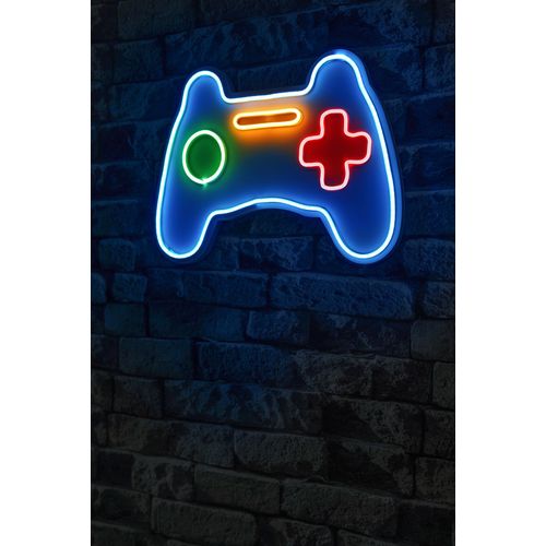 Wallity Play Station Gaming Controller - Plava višebojna dekorativna plastična LED rasveta slika 1