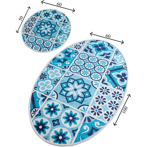 Colourful Cotton Kupaonski tepisi u setu (2 komada), Ceramic DJT slika 3
