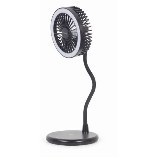 Gembird Desktop fan with lamp and wireless charger slika 1