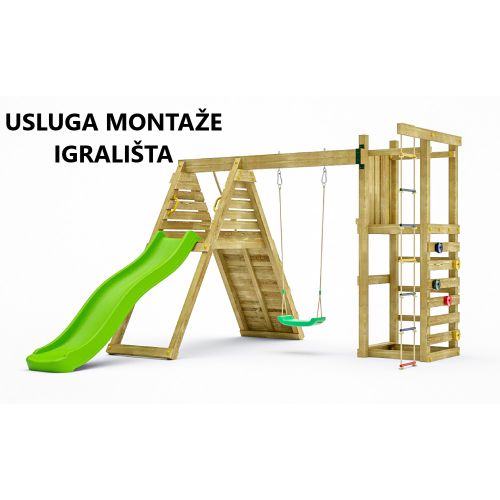 Usluga montaže za drveno dječje igralište CLIMBER slika 1