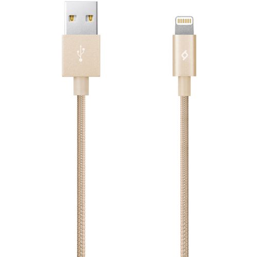 Ttec Kabel - MFi (Apple license) - Lightning to USB (1,20m) - Gold - Alumi Cable slika 1