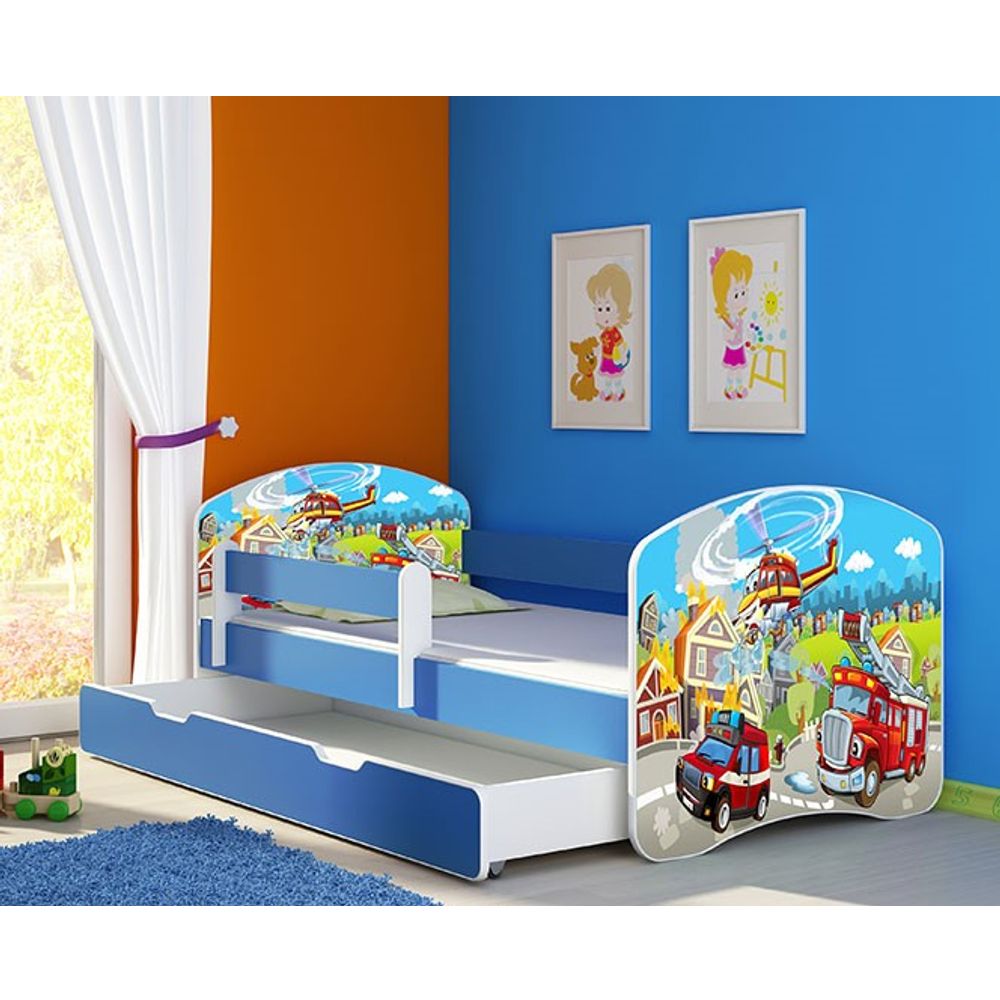 ACMA Dječiji krevet Acma II sa ladicom Blue - 180x80cm - Dezen 36 slika 1