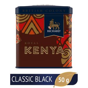 RICHARD Tea British Colony Royal Kenya - Crni kenijski čaj krupnog lista u metalnoj kutiji 110132