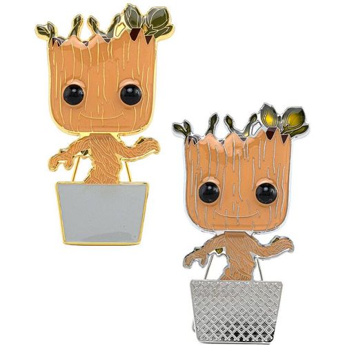 Funko Pop Marvel Guardians of the Galaxy Groot Large Ename bedž 10cm Chase slika 5