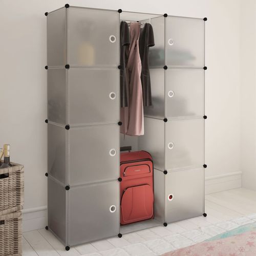 Modularni Kabinet s 9 Odjeljaka 37 x 115 x 150 cm Bijeli slika 37