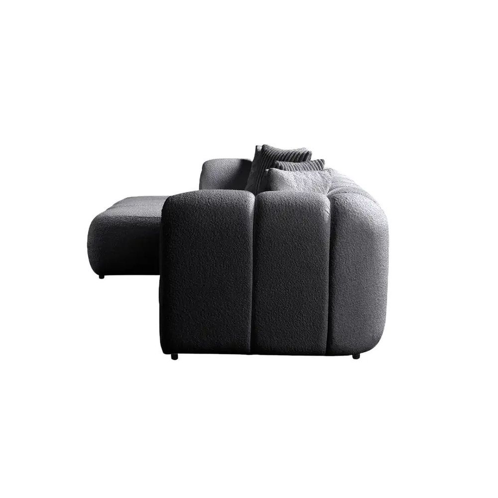Ugaona Sofa N-Line lijevi - tamno siva slika 8
