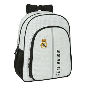 Školski Ruksak Real Madrid C.F. 24/25 Bijela Siva 32 x 38 x 12 cm