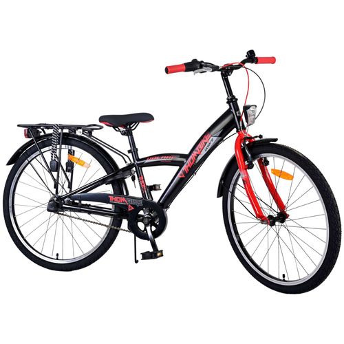 Dječji bicikl Volare Thombike 24" crno-crveni 3 brzine slika 2