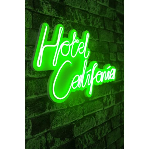 Wallity Ukrasna plastična LED rasvjeta, Hotel California - Green slika 1