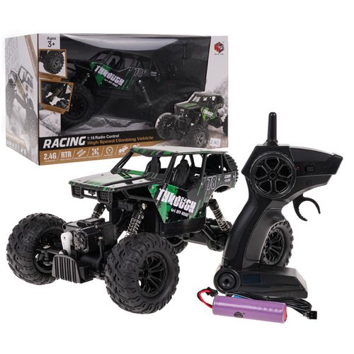 Buggy na daljinsko upravljanje 1:16 Racing 78 R/C - crno/zeleni slika 8