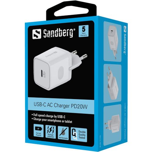 Sandberg USB-C punjač s Power Delivery tehnologijom slika 2