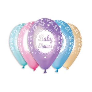 GoDan GMS110-P482 Balon Baby Shower 30cm, 5kom
