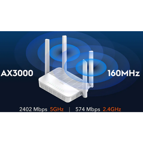 Cudy WR3000S, AX3000 10/100/100M Gigabit Mesh Wi-Fi 6 Router 2,4/5Ghz White slika 4