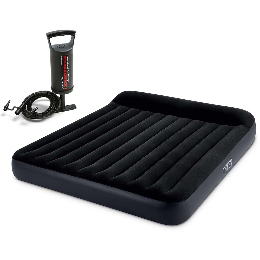 Intex madrac na napuhavanje 203x183x25 cm s klipnom pumpom slika 2