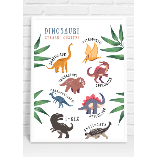 Poster Dinosauri slika 1