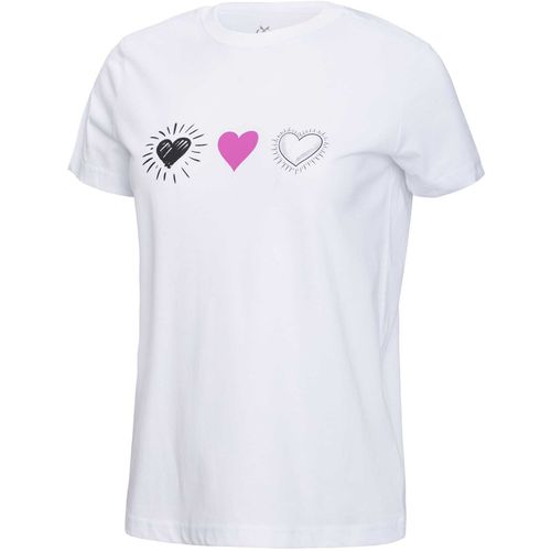 Ženska majica HEART GRAPHIC T-shirt - BELA slika 1