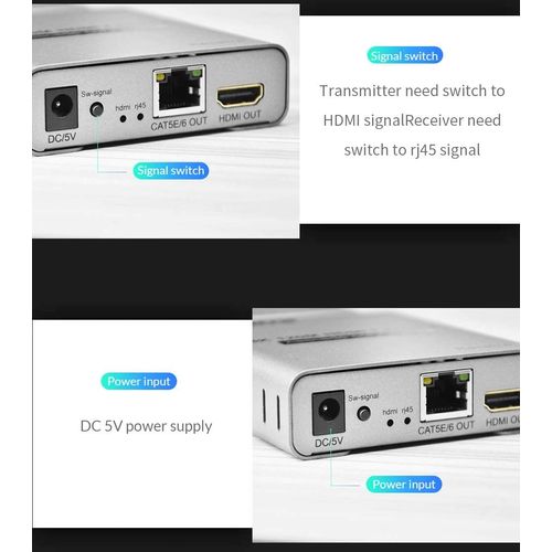 HDMI Extender 4K 120m 2 adaptera 5e/6 HDEX-12 slika 3