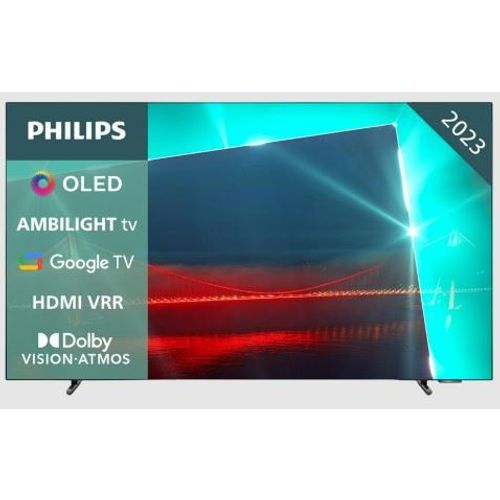 Philips 55OLED718/12 Televizor 55" OLED, 4K, 120hz, ANDROID, AMBILIGHT, CRNI slika 1