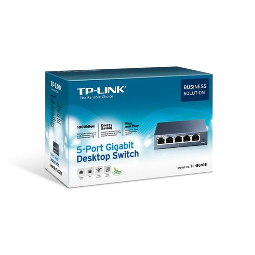 TP-Link TL-SG105, 5-port GbE switch, metalno slika 1