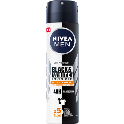 NIVEA DEO Black&White Ultimate Impact dezodorans u spreju za muškarce 150ml slika 1