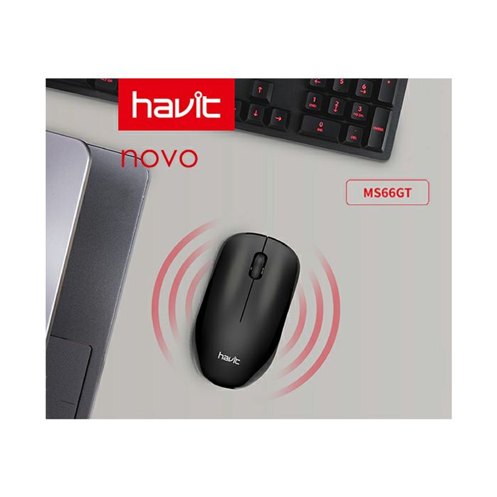 HAVIT BEŽIČNI MIŠ HV-MS66GT crni slika 4