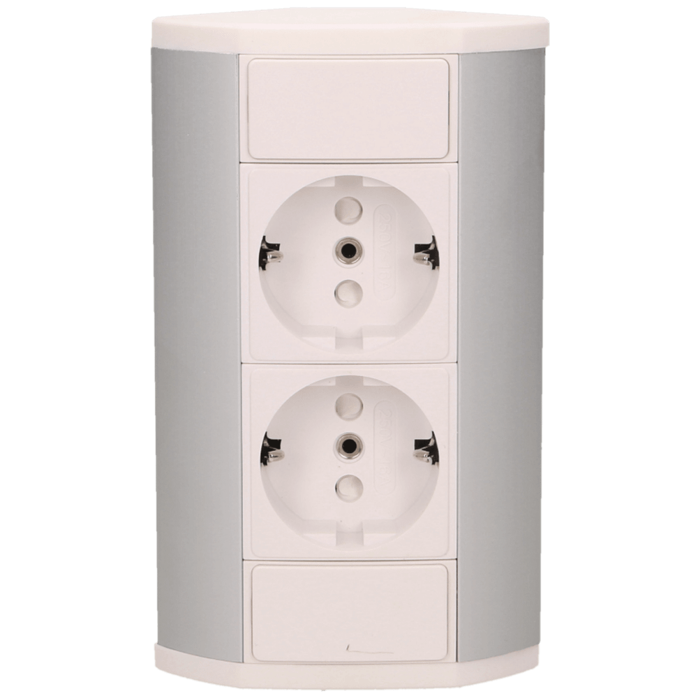 Orno Produžni kabel sa 2 x Schuko utičnice, ugradbena - OR-GM-9005/W-G(GS) slika 6