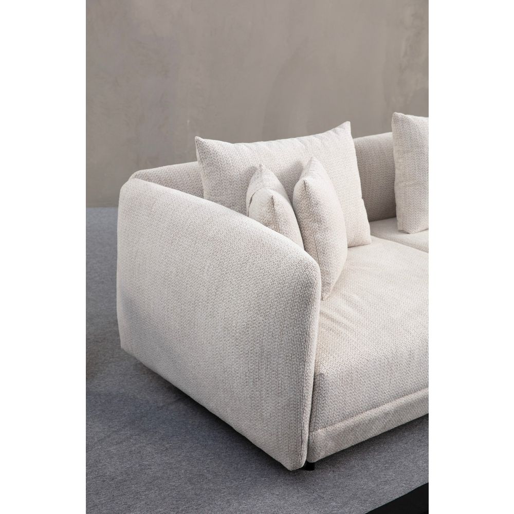 Floransa - Bijeli Ugaoni Sofa slika 5
