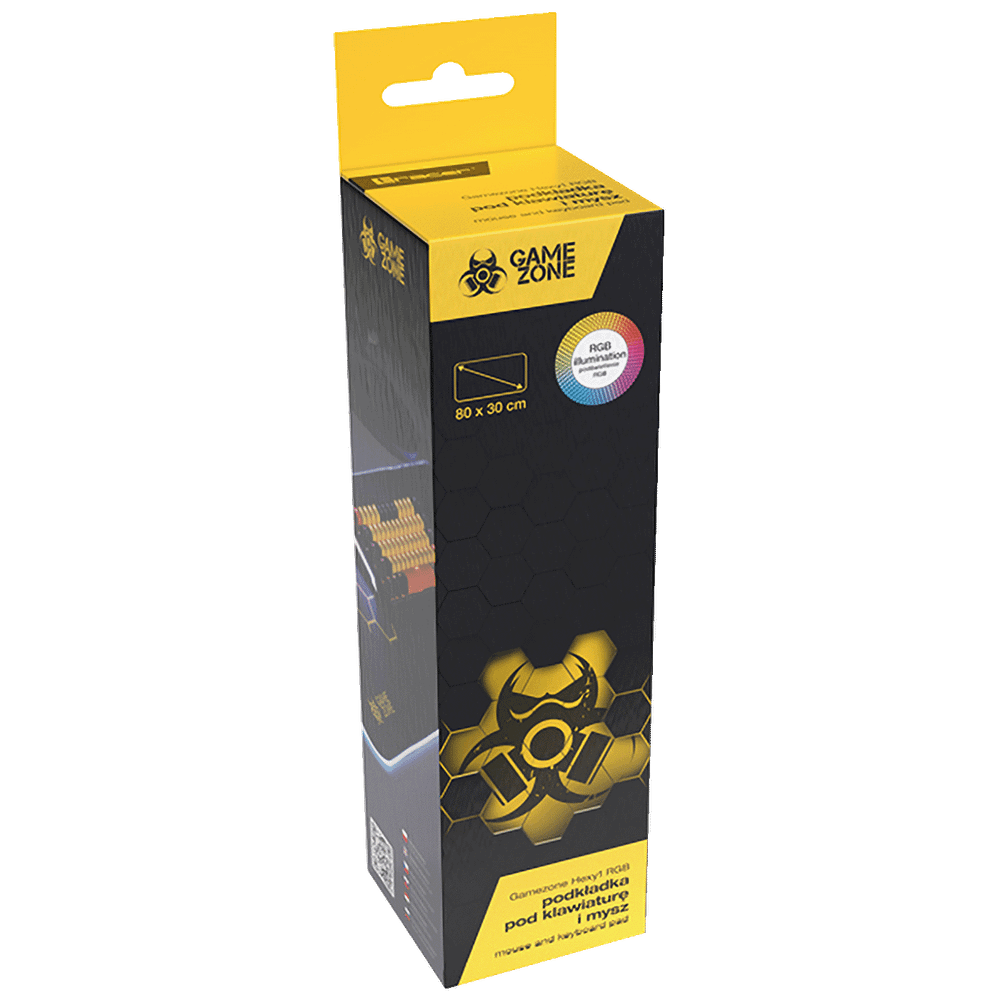 Tracer Podloga za miš, RGB, 80 x 30 cm - GAMEZONE Hexy1 slika 4