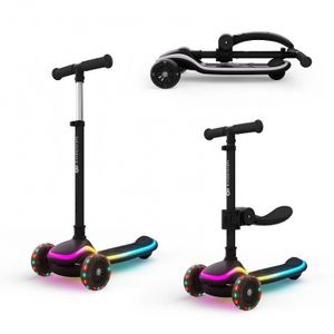Kinderkraft Romobil sa LED svjetlećim točkovima Raket Up, Black