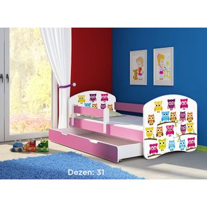 Deciji krevet ACMA II 160x80 F + dusek 6 cm PINK31