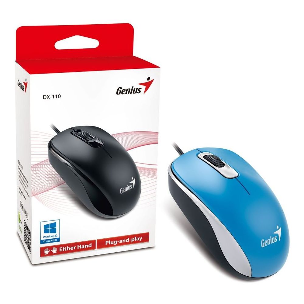 Miš Genius DX-110 USB plavi slika 3