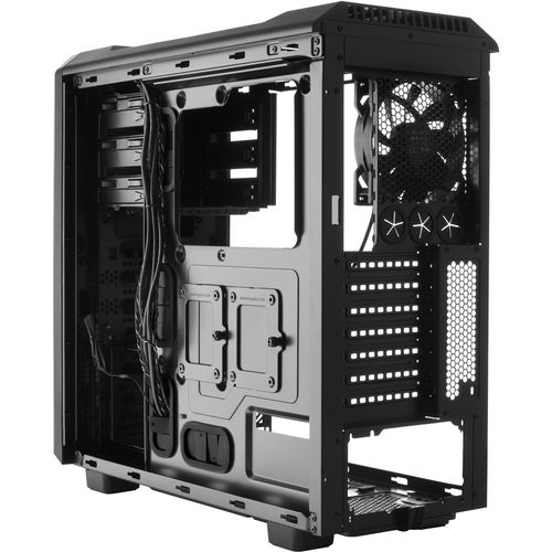 be quiet! BG036 PURE BASE 500 Metallic Gray, MB compatibility: ATX / M-ATX / Mini-ITX, Two pre-installed be quiet! Pure Wings 2 140mm fans, Ready for water cooling radiators up to 360mm slika 6