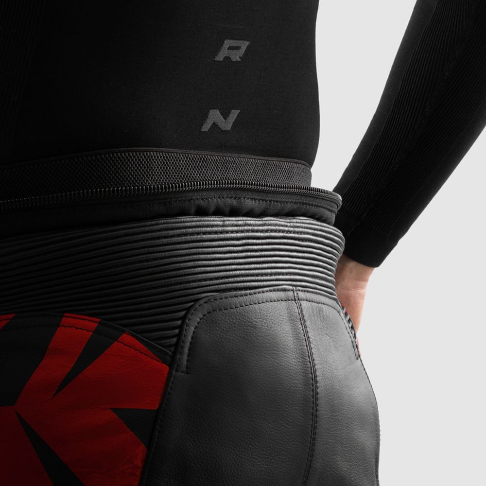 Rebelhorn Inferno kožne pantole fluo crvene slika 6