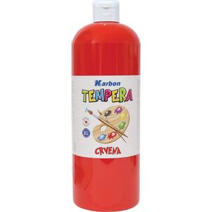 Tempera 1000ml boca KARBON crvena