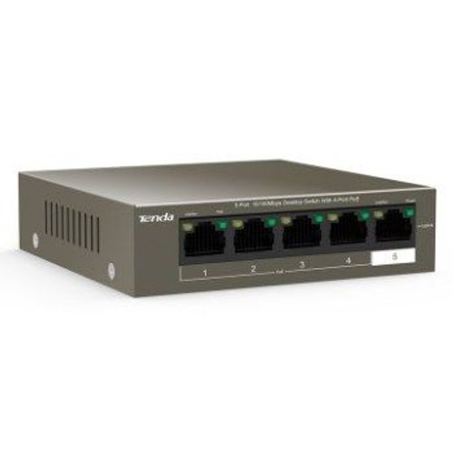 x-Tenda TEF1105P-4-63 * LAN 5-Port 10/100 POE Switch RJ45 ports (2660) fo slika 3