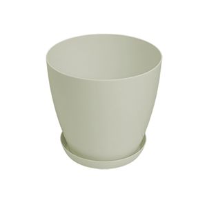Saksija LUX 18cm sa podmetacem bež