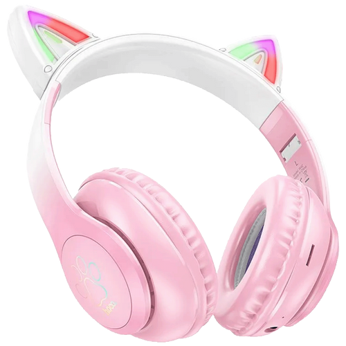 hoco. Slušalice bežične sa mikrofonom, Bluetooth - W42 Cat Ears, Cherry Blossom slika 2