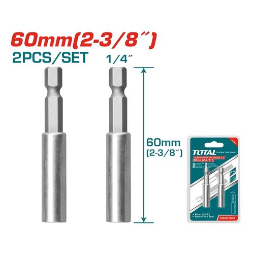 TOTAL Magnetni držač bitova, 60mm, 2kom TAC461601 slika 1